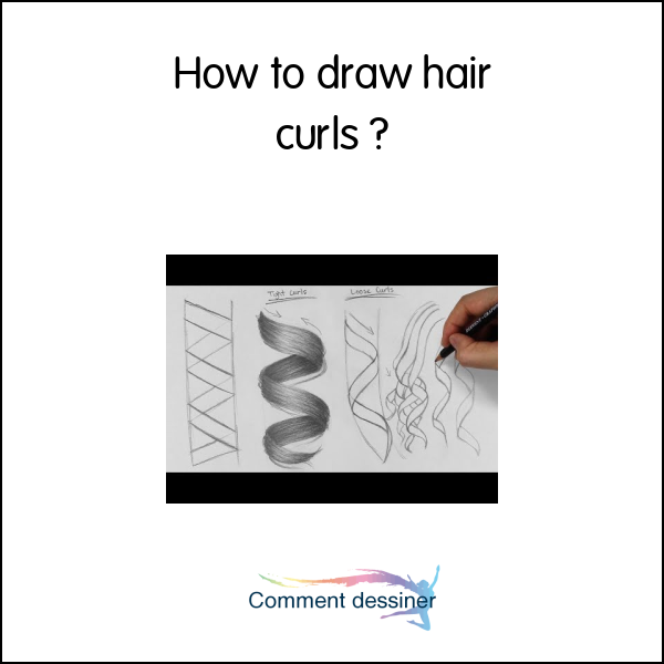 How to draw hair curls
